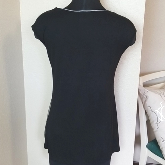 Edista Short Sleeve Embellished Blouse - Picture 3 of 6